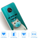 For Nokia 6.2 / 7.2 Coloured Drawing Pattern Highly Transparent TPU Protective Case(Mask Cat)