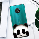 For Nokia 6.2 / 7.2 Coloured Drawing Pattern Highly Transparent TPU Protective Case(Panda)