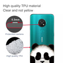 For Nokia 6.2 / 7.2 Coloured Drawing Pattern Highly Transparent TPU Protective Case(Panda)