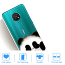 For Nokia 6.2 / 7.2 Coloured Drawing Pattern Highly Transparent TPU Protective Case(Panda)