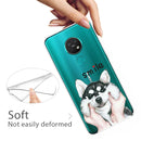 For Nokia 6.2 / 7.2 Coloured Drawing Pattern Highly Transparent TPU Protective Case(Pinch Dog)