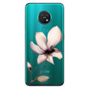 For Nokia 6.2 / 7.2 Coloured Drawing Pattern Highly Transparent TPU Protective Case(Lotus)