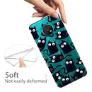 For Nokia 6.2 / 7.2 Coloured Drawing Pattern Highly Transparent TPU Protective Case(Black Cat)