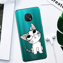 For Nokia 6.2 / 7.2 Coloured Drawing Pattern Highly Transparent TPU Protective Case(Cat)