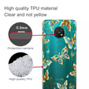 For Nokia 6.2 / 7.2 Coloured Drawing Pattern Highly Transparent TPU Protective Case(Golden Butterfly)