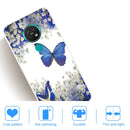 For Nokia 6.2 / 7.2 Coloured Drawing Pattern Highly Transparent TPU Protective Case(Purple Butterfly)
