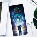 For Nokia 6.2 / 7.2 Coloured Drawing Pattern Highly Transparent TPU Protective Case(Lion)