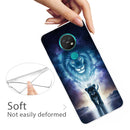 For Nokia 6.2 / 7.2 Coloured Drawing Pattern Highly Transparent TPU Protective Case(Lion)