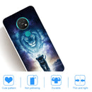 For Nokia 6.2 / 7.2 Coloured Drawing Pattern Highly Transparent TPU Protective Case(Lion)