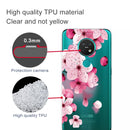 For Nokia 6.2 / 7.2 Coloured Drawing Pattern Highly Transparent TPU Protective Case(Cherry Blossoms)