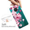 For Nokia 6.2 / 7.2 Coloured Drawing Pattern Highly Transparent TPU Protective Case(Cherry Blossoms)
