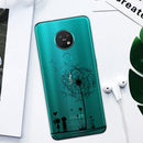 For Nokia 6.2 / 7.2 Coloured Drawing Pattern Highly Transparent TPU Protective Case(Dandelion)