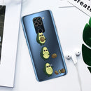 For Xiaomi Redmi 10X Coloured Drawing Pattern Highly Transparent TPU Protective Case(Avocado)