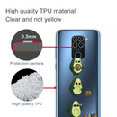 For Xiaomi Redmi 10X Coloured Drawing Pattern Highly Transparent TPU Protective Case(Avocado)