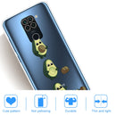 For Xiaomi Redmi 10X Coloured Drawing Pattern Highly Transparent TPU Protective Case(Avocado)