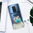 For Xiaomi Redmi 10X Coloured Drawing Pattern Highly Transparent TPU Protective Case(Mask Cat)