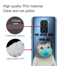 For Xiaomi Redmi 10X Coloured Drawing Pattern Highly Transparent TPU Protective Case(Mask Cat)