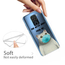 For Xiaomi Redmi 10X Coloured Drawing Pattern Highly Transparent TPU Protective Case(Mask Cat)