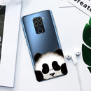For Xiaomi Redmi 10X Coloured Drawing Pattern Highly Transparent TPU Protective Case(Panda)