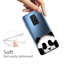 For Xiaomi Redmi 10X Coloured Drawing Pattern Highly Transparent TPU Protective Case(Panda)