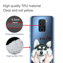 For Xiaomi Redmi 10X Coloured Drawing Pattern Highly Transparent TPU Protective Case(Pinch Dog)