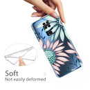 For Xiaomi Redmi 10X Coloured Drawing Pattern Highly Transparent TPU Protective Case(Flower)
