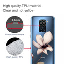 For Xiaomi Redmi 10X Coloured Drawing Pattern Highly Transparent TPU Protective Case(Lotus)