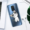 For Xiaomi Redmi 10X Coloured Drawing Pattern Highly Transparent TPU Protective Case(Cat)
