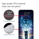 For Xiaomi Redmi 10X Coloured Drawing Pattern Highly Transparent TPU Protective Case(Lion)