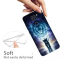 For Xiaomi Redmi 10X Coloured Drawing Pattern Highly Transparent TPU Protective Case(Lion)
