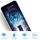 For Xiaomi Redmi 10X Coloured Drawing Pattern Highly Transparent TPU Protective Case(Lion)