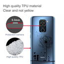 For Xiaomi Redmi 10X Coloured Drawing Pattern Highly Transparent TPU Protective Case(Dandelion)