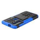 For Motorola Moto G8 Power Tire Texture Shockproof TPU+PC Protective Case with Holder(Blue)