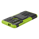 For Motorola Moto G8 Power Tire Texture Shockproof TPU+PC Protective Case with Holder(Green)