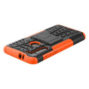 For Motorola Moto G8 Power Tire Texture Shockproof TPU+PC Protective Case with Holder(Orange)