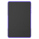 For Samsung Galaxy S6 Lite Tire Texture TPU+PC Shockproof Case , with Holder & Pen Tray(Purple)