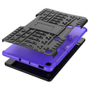 For Samsung Galaxy S6 Lite Tire Texture TPU+PC Shockproof Case , with Holder & Pen Tray(Purple)