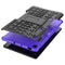 For Samsung Galaxy S6 Lite Tire Texture TPU+PC Shockproof Case , with Holder & Pen Tray(Purple)