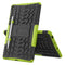 For Samsung Galaxy S6 Lite Tire Texture TPU+PC Shockproof Case , with Holder & Pen Tray(Green)