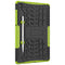 For Samsung Galaxy S6 Lite Tire Texture TPU+PC Shockproof Case , with Holder & Pen Tray(Green)