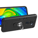 For Xiaomi Redmi Note 9 2 in 1 Armour Series PC + TPU Protective Case with Ring Holder(Black)