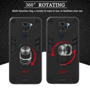 For Xiaomi Redmi Note 9 2 in 1 Armour Series PC + TPU Protective Case with Ring Holder(Black)