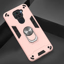 For Xiaomi Redmi Note 9 2 in 1 Armour Series PC + TPU Protective Case with Ring Holder(Rose Gold)