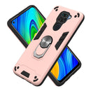 For Xiaomi Redmi Note 9 2 in 1 Armour Series PC + TPU Protective Case with Ring Holder(Rose Gold)