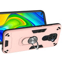 For Xiaomi Redmi Note 9 2 in 1 Armour Series PC + TPU Protective Case with Ring Holder(Rose Gold)