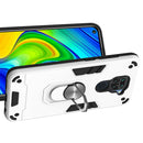 For Xiaomi Redmi Note 9 2 in 1 Armour Series PC + TPU Protective Case with Ring Holder(Silver)