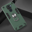 For Xiaomi Redmi Note 9 2 in 1 Armour Series PC + TPU Protective Case with Ring Holder(Dark Green)