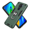 For Xiaomi Redmi Note 9 2 in 1 Armour Series PC + TPU Protective Case with Ring Holder(Dark Green)