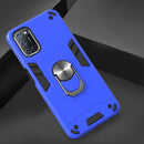 For OPPO A52 / A72 / A92 2 in 1 Armour Series PC + TPU Protective Case with Ring Holder(Dark Blue)