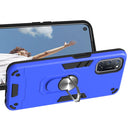 For OPPO A52 / A72 / A92 2 in 1 Armour Series PC + TPU Protective Case with Ring Holder(Dark Blue)